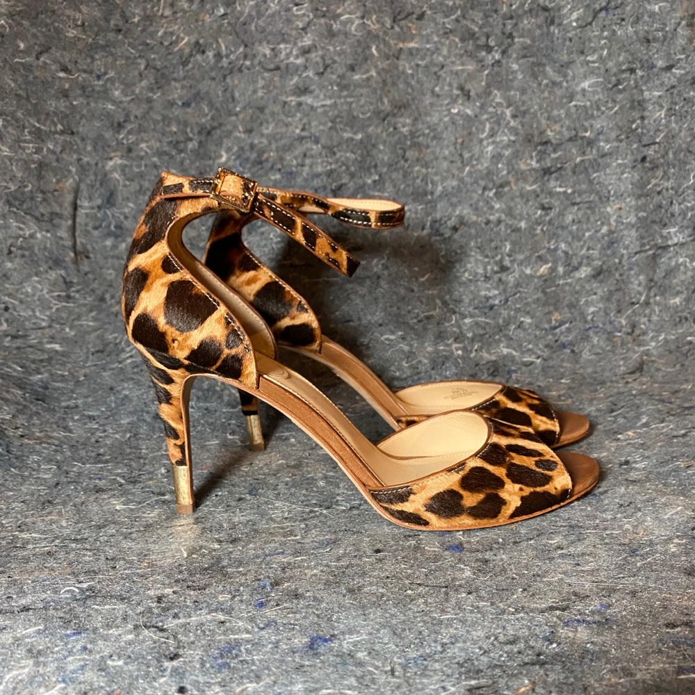 Vince Camuto Leopard Haircalf Sandal Heels